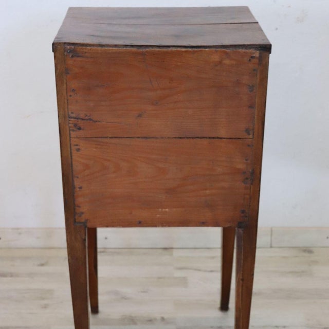 Antique Walnut Nightstand, Early 1700s For Sale - Image 10 of 17