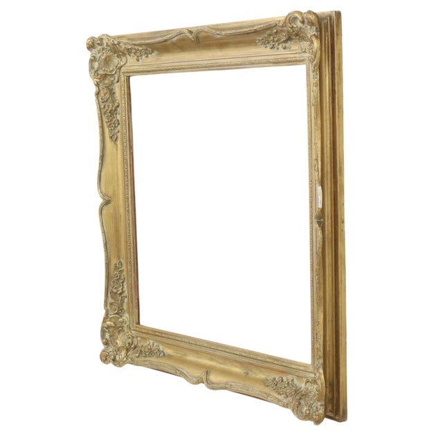 Baroque-Style Picture Frame in Pine For Sale - Image 14 of 16
