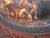 Large Hand-Painted Wall Charger Plate Depicting Roman Battle with Semi Nude Sabine Woman, 1866 For Sale - Image 11 of 18