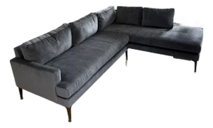Brand New West Elm 101" Right 2-Piece Bumper Chaise Sectional