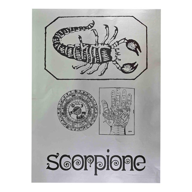 Sergio Barletta, Scorpio, 1980, Offset Screenprint For Sale