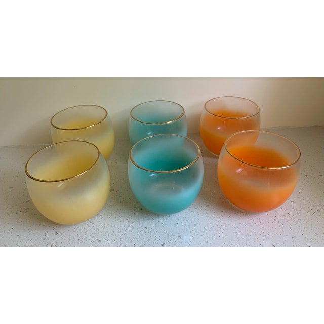 1950s Mid Century Blendo Roly-Poly Glasses Set of Six For Sale In Tampa - Image 6 of 6