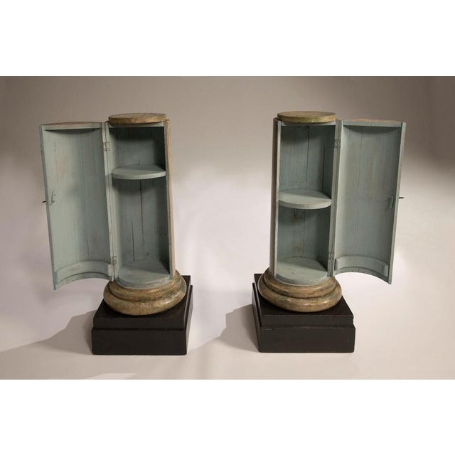 Vintage Empire-Style Column Cabinets from Lombard, 1960s, Set of 2 For Sale - Image 14 of 18