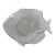 Vintage French 'Poisson' Fish Glass Snack Plate - Set of 4 For Sale
