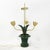 A Pair of Vintage Brunschwig & Fils Green Tole Flower Table Lamps For Sale - Image 13 of 15