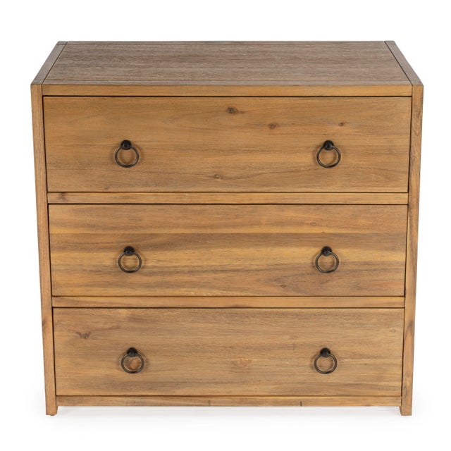 Brown Lark 3 Drawer Dresser, Light Brown For Sale - Image 8 of 8