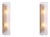Antique Brass and Hand-Blown Glass Wall Lamps, Set of 2 For Sale