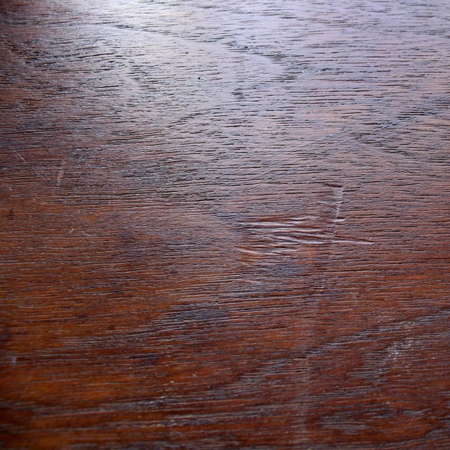 Neo-Gothic Hand Wrought Iron Pedestal Base Walnut Top Side Table or Stand For Sale - Image 9 of 11