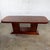 Late 20th Century Modern Large Custom Mahogany Dining or Conference Table W/Double Pedestal Trestle Base For Sale - Image 17 of 18