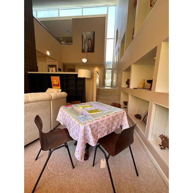 Early 20th Century Mahogany Fold-Over Tea & Game Table With Carved Pedestal and Claw Feet For Sale - Image 12 of 12