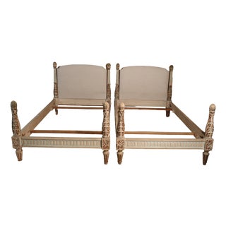Vintage Louis XVI Style Twin Beds, 1930s, Set of 2 For Sale
