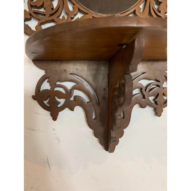 Wood Marquetry Wall Shelves, Sorrento, Italy, 20th Century, Set of 2 For Sale - Image 7 of 8