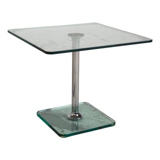 Glass and Chrome Coffee Table from Draenert For Sale
