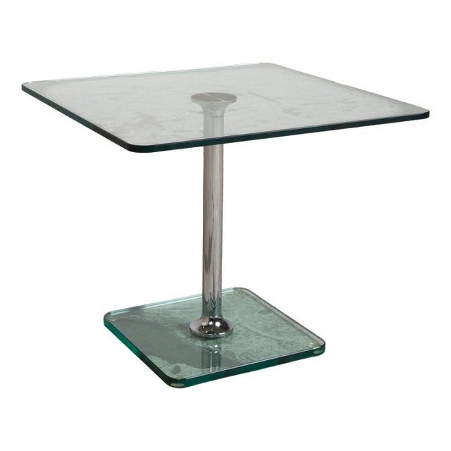 Glass and Chrome Coffee Table from Draenert For Sale