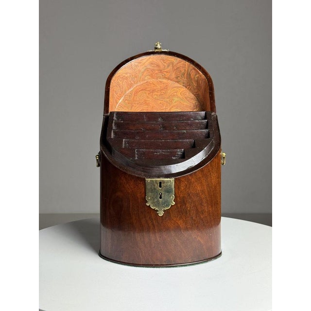 English Mahogany Letter Holder For Sale - Image 11 of 18