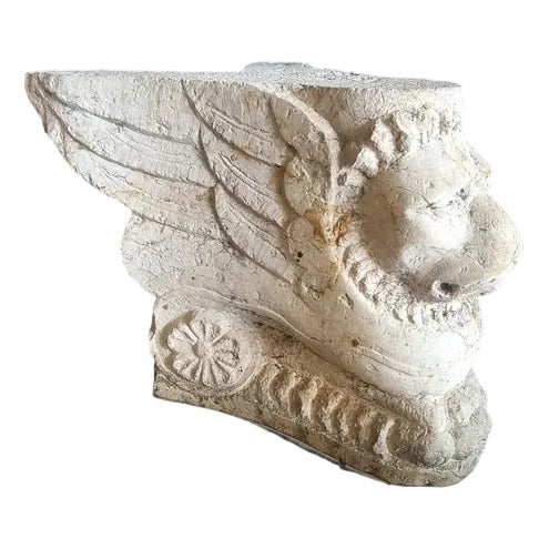 Stone Base in the Shape of a Winged Lion, 1500s For Sale