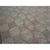 1940s Rustic Beige Antique Geometric Modern Moroccan Reed Square Woven Wool Rug For Sale - Image 4 of 10