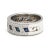 Early 21st Century 0.60ctw Sapphire & Diamond Band Ring, 18k White Gold, Ring Size 6.5 For Sale - Image 5 of 6