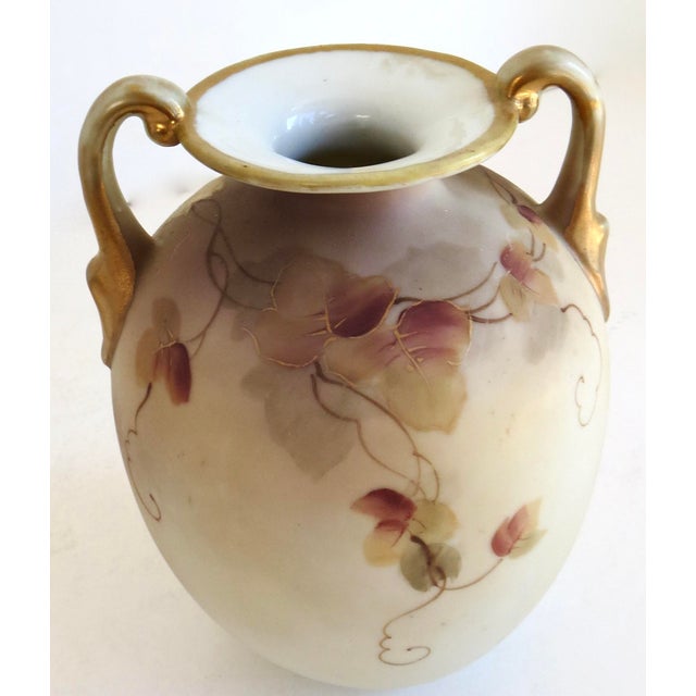 Four fine quality "Nippon" AUTHENTIC vases from the Meiji dynasty; Japan, Circa 1910. They are all hand painted with...