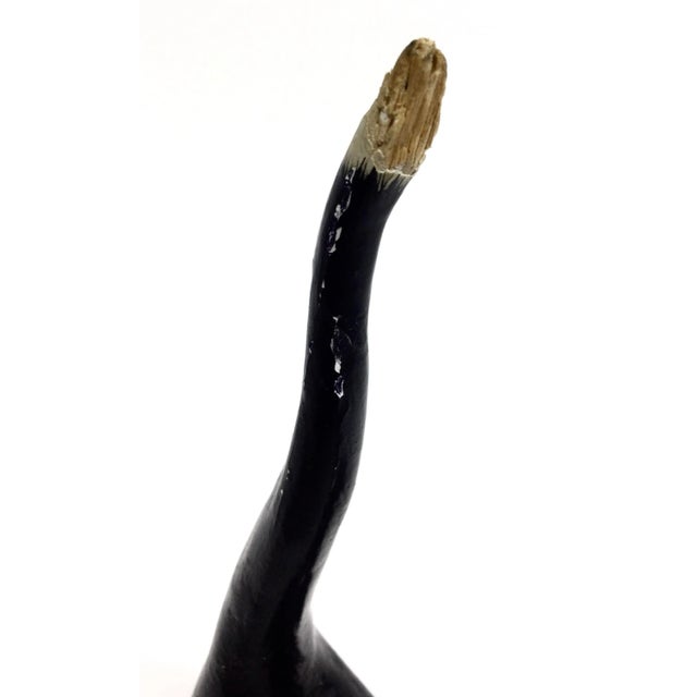 1900 - 1909 Antique Wood Folk Art Kitty Cat Carved Figurine For Sale - Image 5 of 13