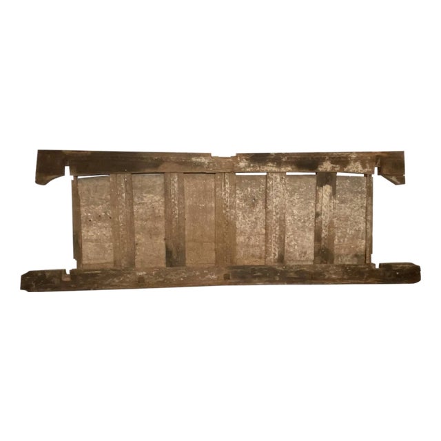 Andrianna Shamaris Ancient Hand Carved Wooden Panel For Sale