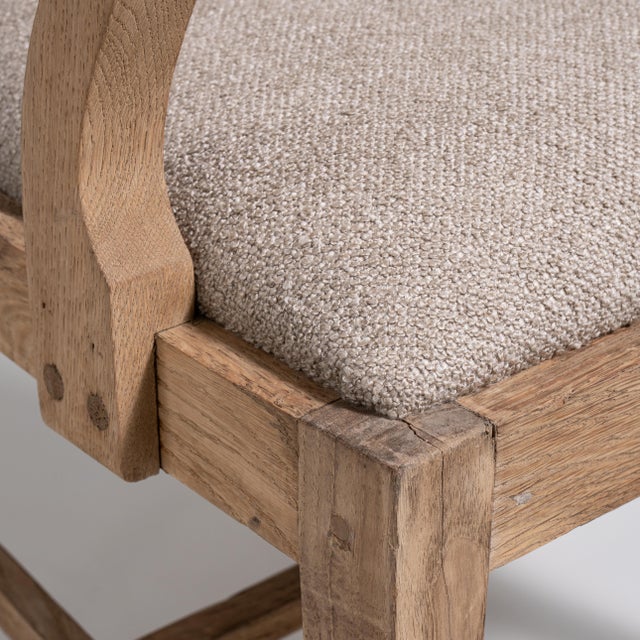1900-1909 Oak Dining Chair with Upholstered Seat For Sale - Image 4 of 12