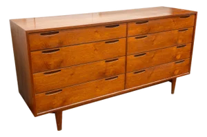 Ib Kofod Larsen for J Clausen & Son Brande Mobelfabrik Danish Teak Wood Lowboy