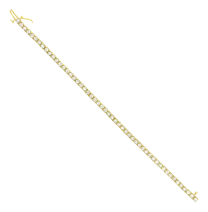 5 Carat Classic Diamond Tennis Bracelet 14k Yellow Gold