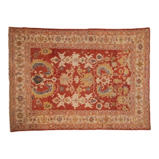 Antique Mahal Carpet - 7'8" x 10'4" For Sale
