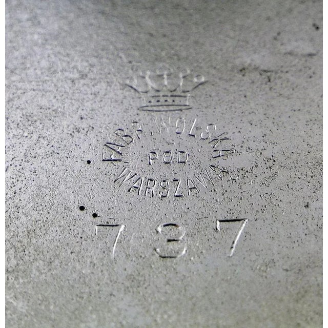 Biedermeier Sugar Bowl from Fabryka Wolska, 1890s For Sale - Image 3 of 5