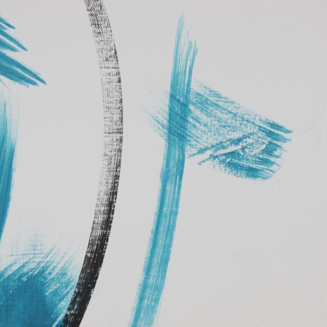 "Abstract Fluidity" Contemporary Abstract Mixed-Media Painting For Sale In New York - Image 6 of 9