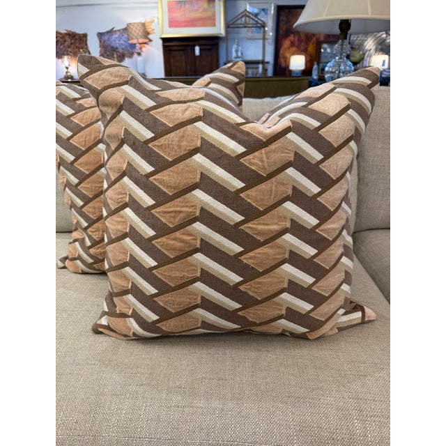 Contemporary Williams-Sonoma Harwich Throw Pillows, Pair For Sale - Image 3 of 12