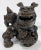 Vintage Foo Dog Figures With Bronze Finish, a Pair For Sale - Image 9 of 10