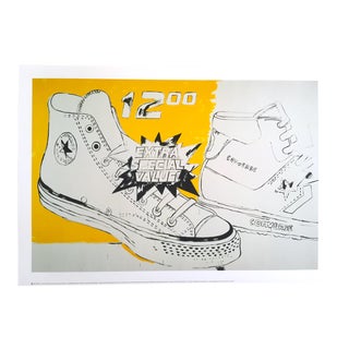 Andy Warhol Original Lithograph Pop Art Poster "Converse Xtra Special Value", 1985 For Sale