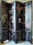 Chinese Mid 20th Century Chinese Export Four Panel Carved Soapstone Coromandel Screen For Sale - Image 3 of 9