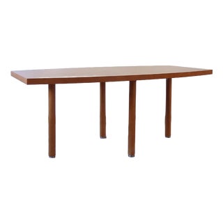 Large Scandinavian Modern Dining Table with Boat-Shaped Top, 1980s For Sale