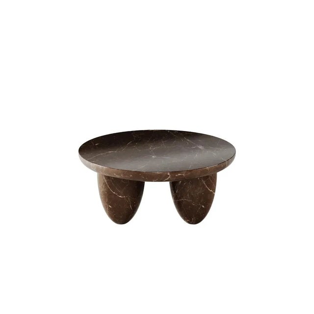 Contemporary Lunarys Center Table Olive Marron by HOMMÉS Studio For Sale - Image 3 of 5