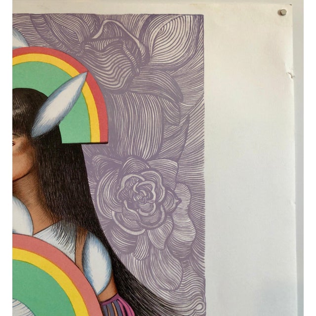 Alice Asmar, Rainbow Dancer, Native American Indian Lithograph California Woman Artist, 1980 For Sale In Miami - Image 6 of 7