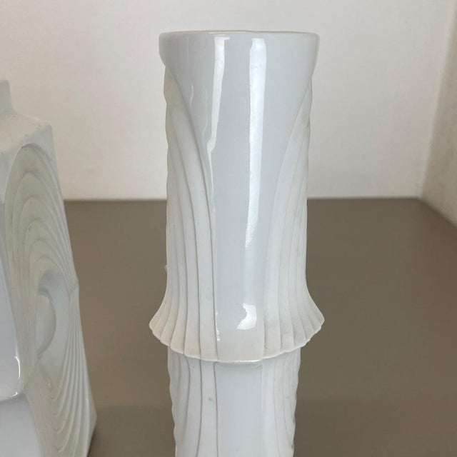 Op Art Porcelain Vases by Royal Bavaria KPM, Germany, 1970s, Set of 2 For Sale - Image 13 of 18