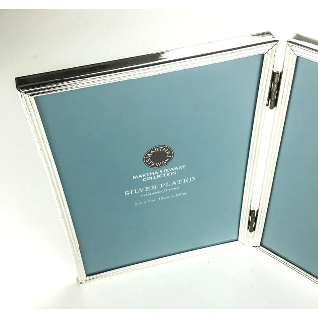 Silver plate cascade photo frame by Martha Stewart. Stored in plastic bag wrapped to prevent tarnish, this wonderful frame...