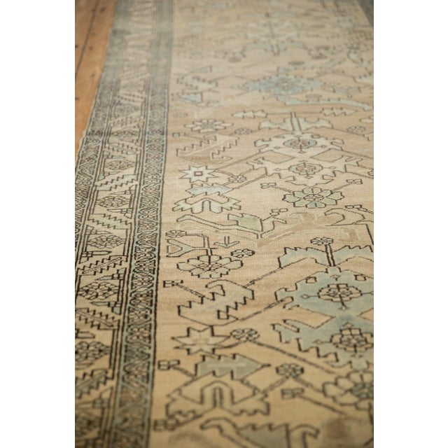 Traditional 1940s Vintage Persian Heriz Serrated Leaf Wool Rug Runner For Sale - Image 3 of 12