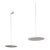Set of 2 Esso Soft White Pendant Lights For Sale