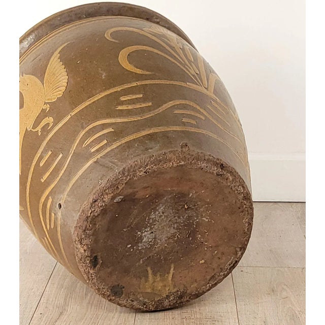 Brown Vintage Large Shiwan Earthenware Planter, China Circa 1940 For Sale - Image 8 of 8