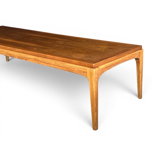 Mid Century Modern Walnut Coffee Table Dovetail Top Restored For Sale - Image 10 of 16