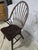 Late 20th Century Vintage Solid Wood Windsor Bow Back Armchair in Dark Oak Finish For Sale - Image 5 of 6