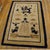 Antique Peking Small Scatter Size Wool Blue, Ivory Beige Cream White Rug, Circa Date: 1900s. This exceptional Chinese...