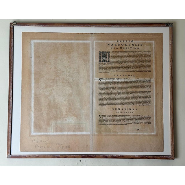 Hand-Colored Atlas Map of Gallia Narbonensis by Abraham Ortelius, 1600 For Sale - Image 11 of 18