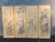 Asian Set of Four 20th Century Asian Style Watercolor Painted Wall Panels For Sale - Image 3 of 10