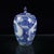 Chinese Chinese Blue & White Porcelain Landscape Covered Jar - 6" Tall For Sale - Image 3 of 8