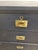Painted Antique Campaign Two Over Three Chest of Drawers From England For Sale - Image 12 of 12